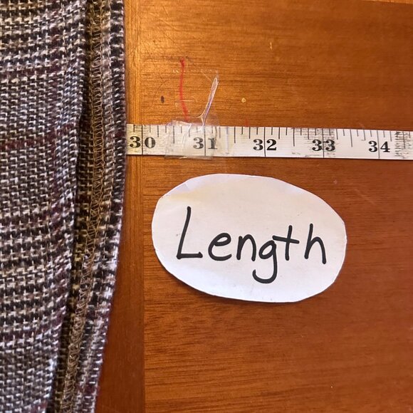 Vintage Earo Plaid Wrap Skirt With Button Detail & Tie Waist 2x - Picture 4 of 9